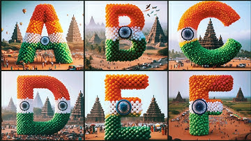 Celebrating the Indian Flag | Creative ABCD Designs #independenceday #abcd #republicday