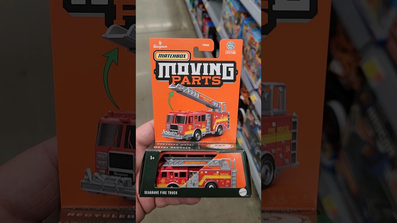 Seagrave Fire Truck Matchbox Moving Parts 