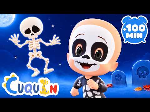 Cuquin Skeleton Dance! 💀 Halloween Songs & Monster Fun for Kids