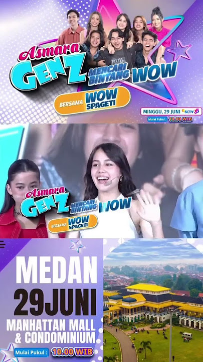 Siap jadi bintang? GEN Z kota Medan merapat!! 😍🔥 #shorts #AGZMencariBintangWOW #AsmaraGenZ