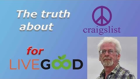 Using Craigslist to advertise LiveGood