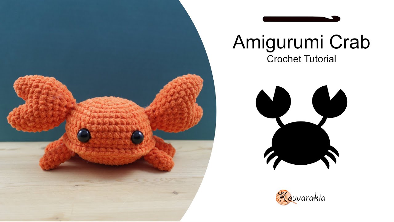 Πλεκτός Κάβουρας με Βελονάκι ❙ Δωρεάν Πατρόν Amigurumi