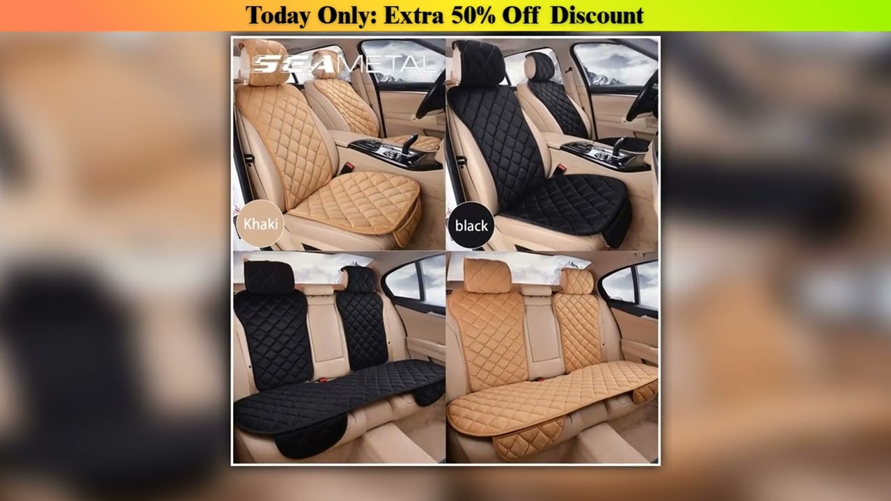 Best Car Seat Covers Protector Set Universal Auto Front Rear Chair Cushion Pad Warm Plush Automobil