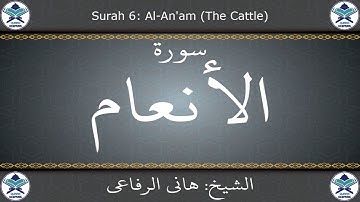 القرآن الكريم بصوت هاني الرفاعي - سورة الأنعام