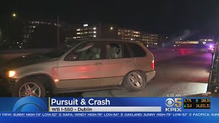 Early Morning Pursuit Ends In Crash On I-580 In Dublin