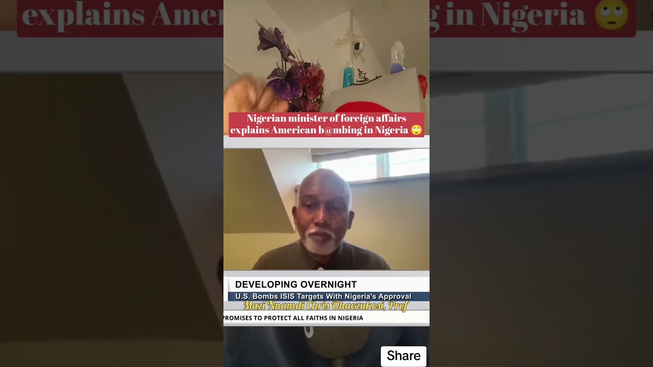 🙄😳Breaking News: Nigerian Minister of Foreign Affairs explains American b@mbing in Nigeria,..
