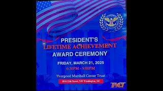 We Act Radio is live! TMCT presents the President's Lifetime Achievement Award Ceremony