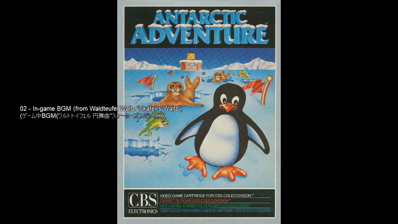 Jeu Colecovision Antarctic Adventure Version PAL + Notice - état Correct, Cartouche Testée