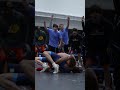 Dimitri Kizer with the 📌 to help Oklahoma Blue into the Pool D first-place bout!