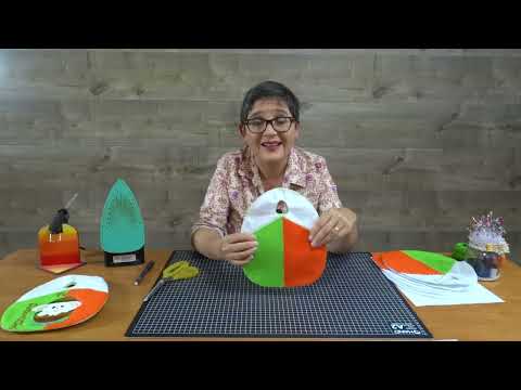 Bolsa simple para aplicación. Yasna Pino. Casa Puchinni. Incluye moldes.