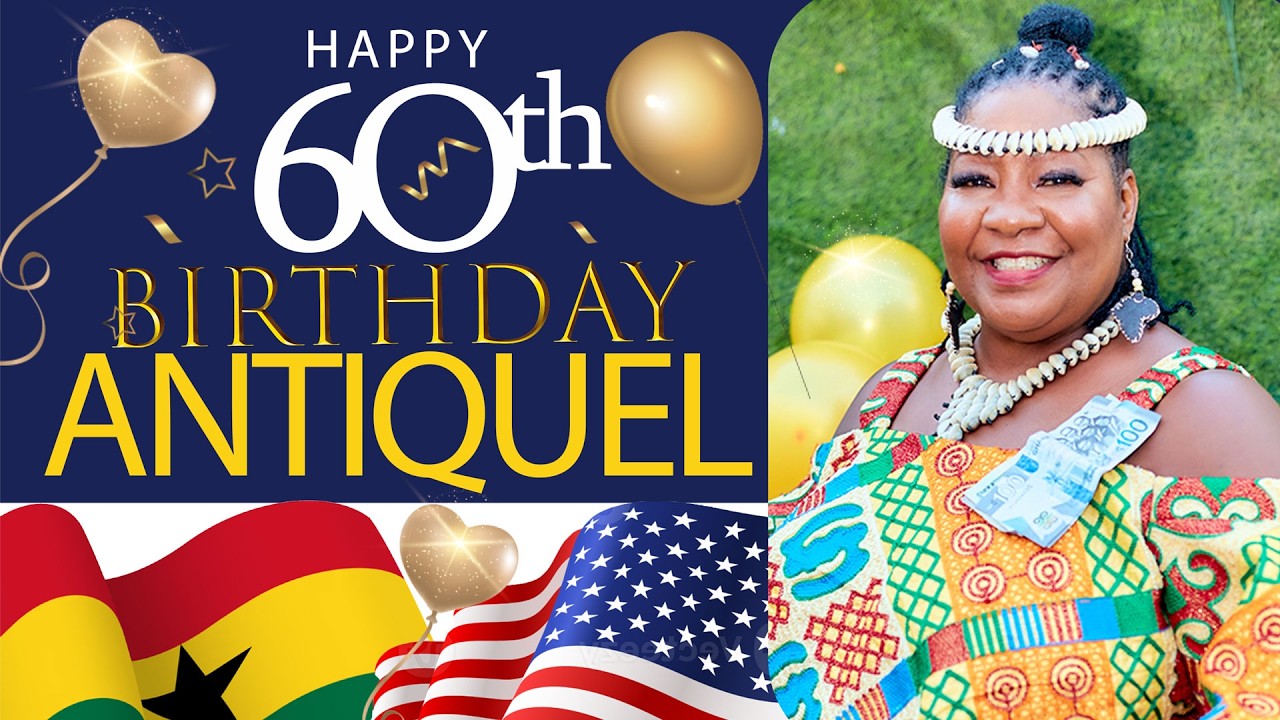 African Americans Antiquel Celebrates his 60th Birthday in Ghana, Asebu panAfrican village, Agyendam
