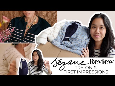 SEZANE REVIEW & TRY-ON - Leontine Knit & Signature Pieces - Sizing, First Impressions | French Style