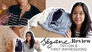 SEZANE REVIEW & TRYON  Leontine Knit & Signature Pieces  Sizing, First Impressions | French Style