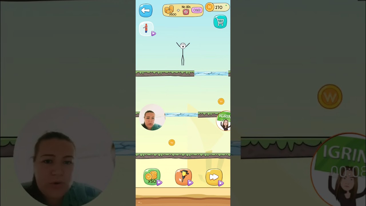 Break It Stickman Jump level 5 game walkthrough all levels gameplay New game WEEGOON