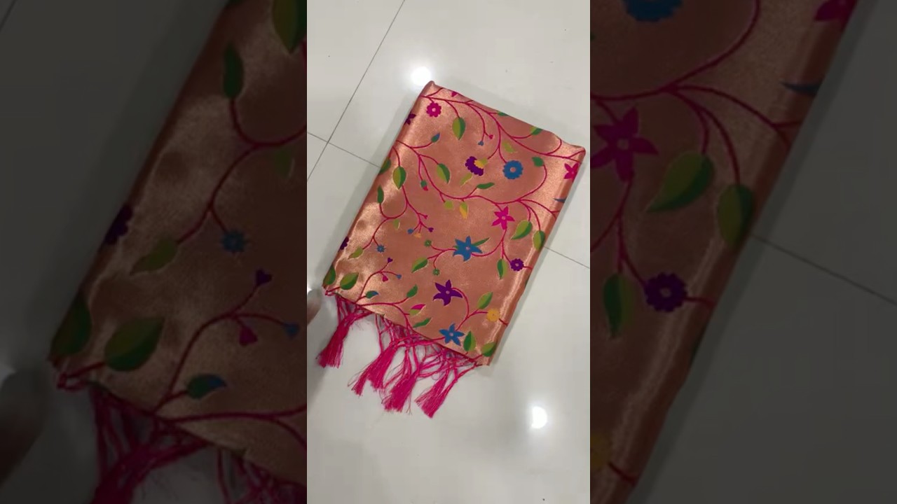 Pure Soft Kanchivaram Brocade Paithani Silk Saree