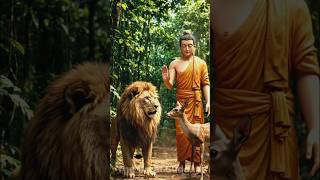 Gautam Buddha Saved Deer from Lion 🦁✨
