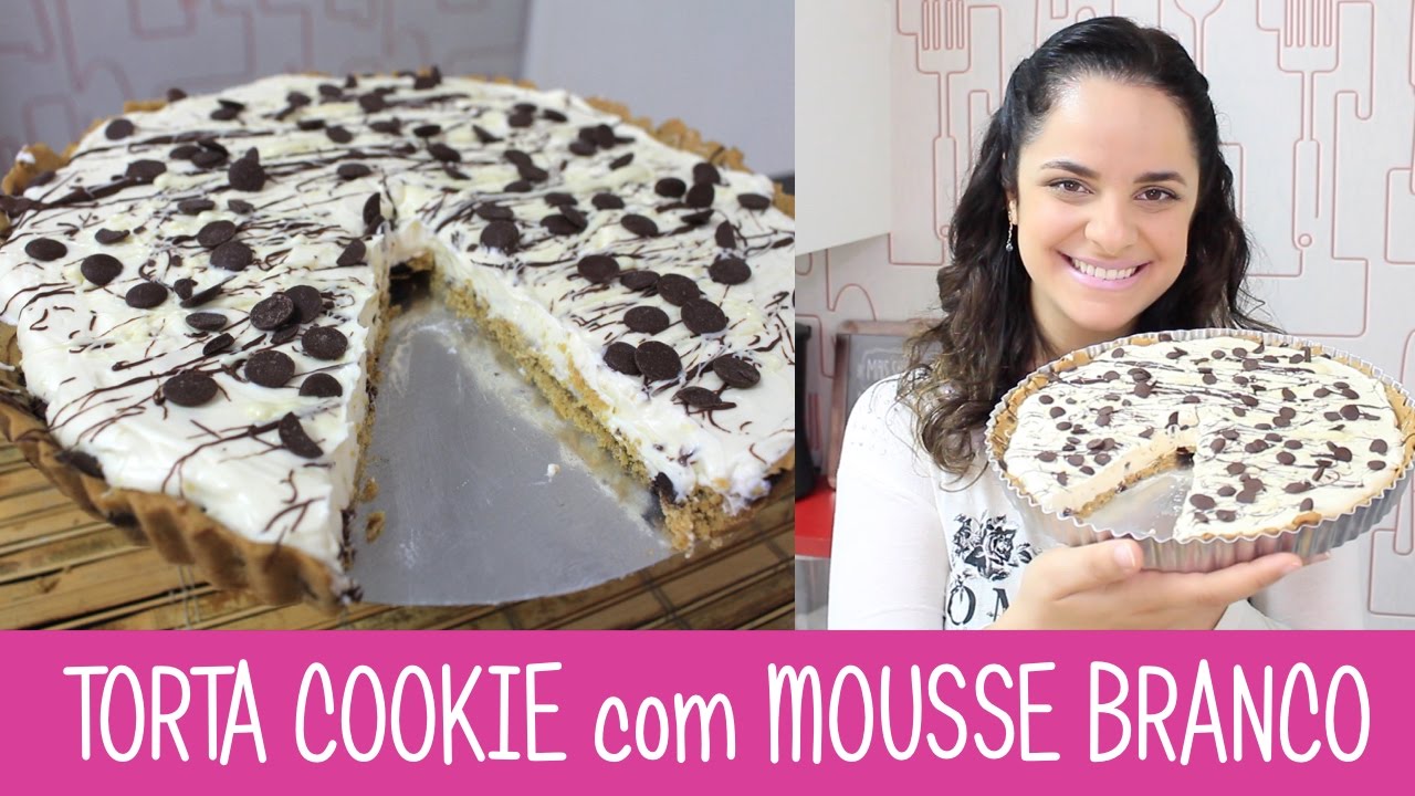 TORTA COOKIE COM MOUSSE BRANCO-306 - RECEITAS DA MUSSINHA
