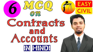 6. MCQ on Contracts and accounts | CAA |22601|CE6I|MSBTE|in hindi by easy civil