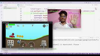 Gesture-Controlled Hill Climb Game 🎮🚗 | Built with OpenCV & MediaPipe