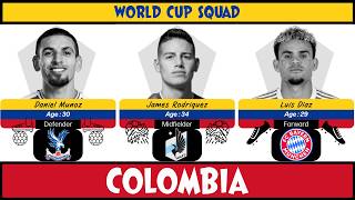 Colombia’s OFFICIAL Squad for the 2026 FIFA World Cup 🇨🇴🔥