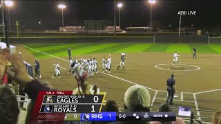 Richland tops Abilene High, 1-0, in Game 1 of the series.