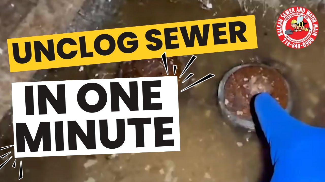 BEST Way To Unclog Your Sewer Line! CHECK THIS FIRST