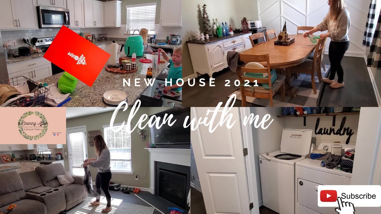 Clean with me 2021//New House//Cleaning motivation//We moved// military