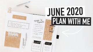 Bullet Journal June Plan With Me 2020 Self Care & Work Spreads