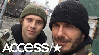David Beckham's Son Brooklyn Surprised Him For His Birthday & His Reaction Was Priceless | Access