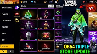Ob54 Triple Store Update 😘 FF Token Store Update | Magic Cube Store Update | Free Fire New Event