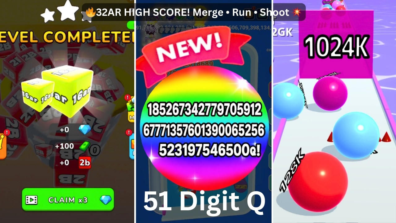 Ball Run 2048, Jelly Run, Bouncemerge3d, Infinity Play | Satisfying Ball Games Hub LIVE 🔴 24/7