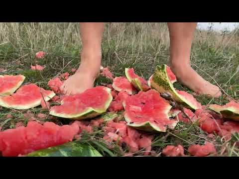 Guess what, I'll crush a watermelon barefoot?
