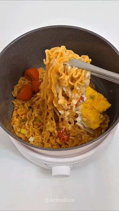 Spicy&Creamy Shin Ramen ~ Creative Ramen Idea - #ramen #asmr #instantramen #noodle #koreanramen