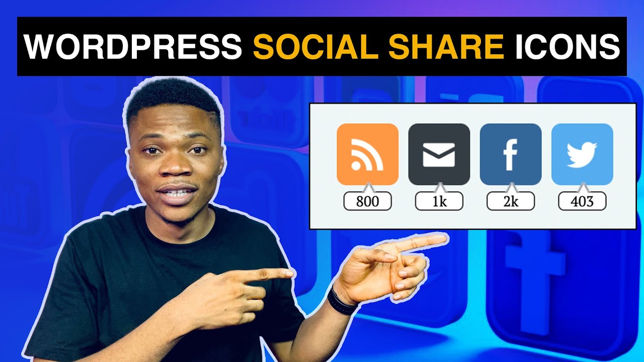 How to Add Floating Social Media Share Icons in WordPress - YouTube