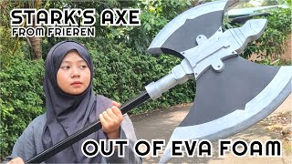 How to make STARK'S AXE from FRIEREN (WITH TEMPLATE) (ENG SUB)