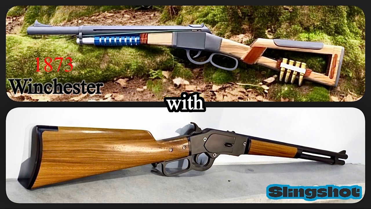Classic Winchester 1873 with 2 beautiful slingshot versions