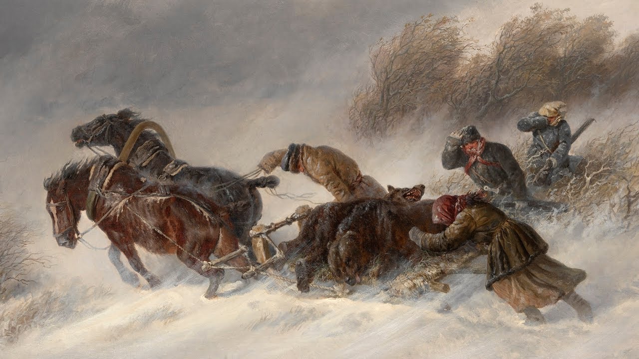 Tchaikovsky - January: At the Fireside ◆ Paintings of winter