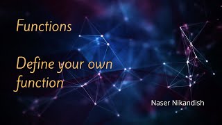 custom-defined functions in python