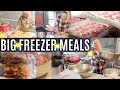 How to Cook MASSIVE LARGE FAMILY FREEZER MEALS | Super Mega FREEZER COOKING 2021