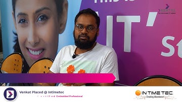 Best Embedded Systems Course with Placement | Venkat Krishna Placed at IntimeTec | Student Review