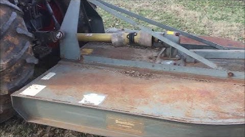 Stop Brush Hog Vibration~Part 1