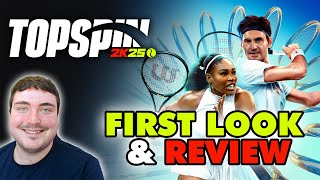 NEW TOP SPIN TENNIS GAME | Top Spin 2K25 (PS5/XBOX SERIES X) | First Look & Review of TopSpin2K25