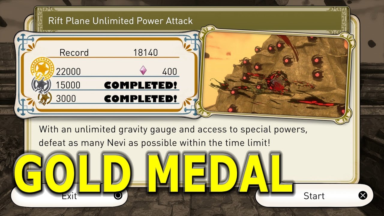 Gravity Rush Remastered - Rift Plane Unlimited Power Attack Gold Medal! HQ