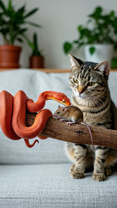 Shocking! Snake vs Mouse — What Will Happen to the Mouse? #Shorts #MouseInDanger #SnakeVsMouse