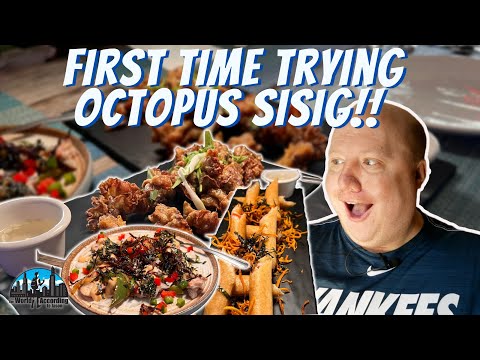 American Trying Octopus Sisig For First Time! Best Filipino Food in NJ!