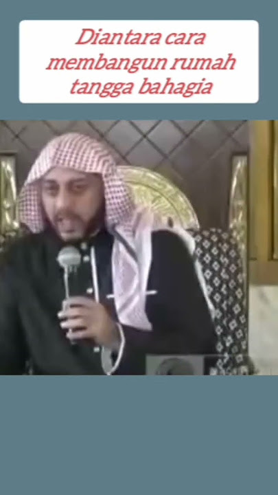 Diantara cara membangun rumah tangga bahagia I Syekh Ali Jaber I Shorts
