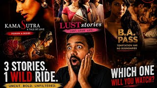 3 Bold Movies Together 😳 | Lust Stories   B.A. Pass   Kama Sutra Review 🔥| #AdultMovie