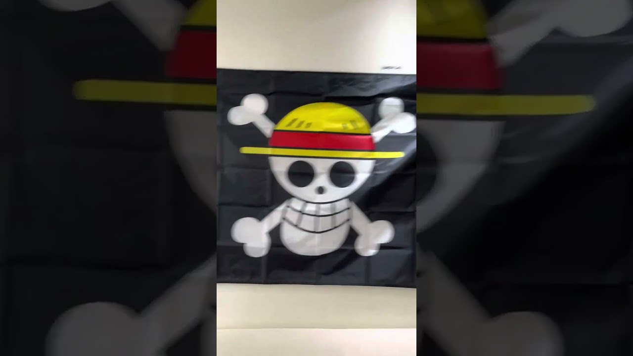 Free shipping High Quality pirate Monkey D. Luffy Skull Flag straw