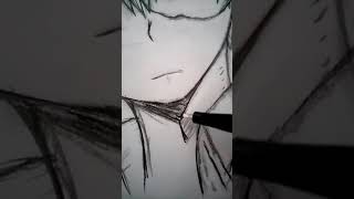 Shoto Todoroki drawing