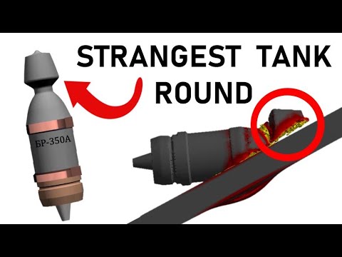 WORLD'S STRANGEST TANK SHELL | 76.2mm BR-350A | APHEBC Armour Piercing Simulation